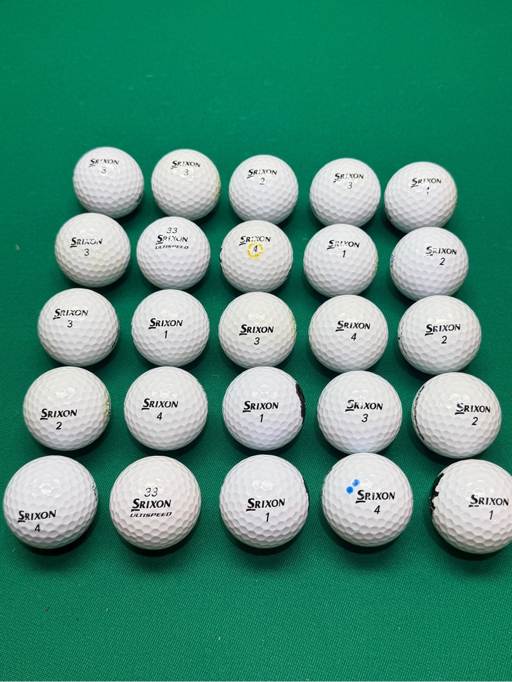 (25) Srixon Q-Star Golf Balls-Hand Cleaned-Mint Condition